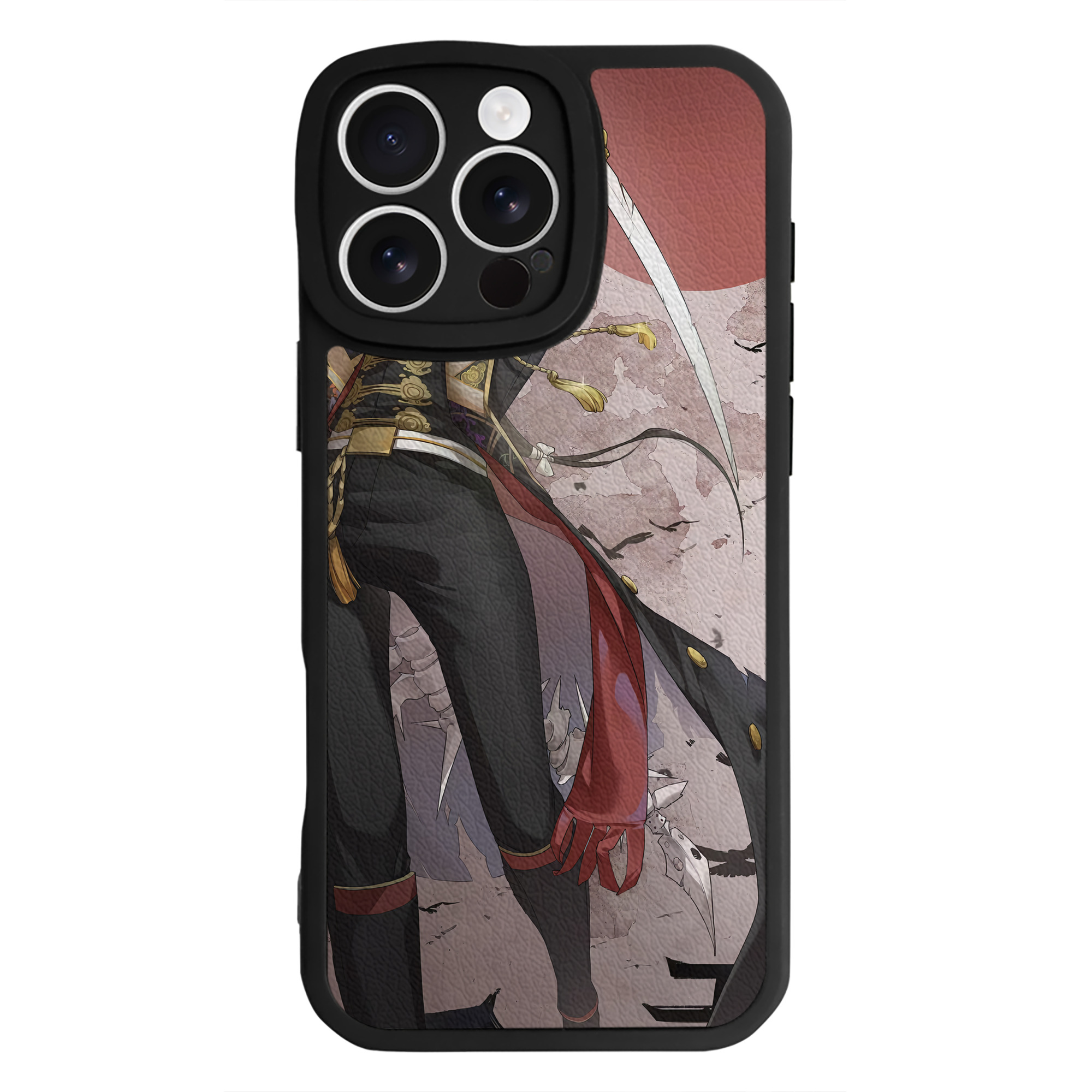 （画像用） 刀剣乱舞 Touken Ranbu 【iPhone 16シリーズ対応】シリコンスマホケース（レザー調） 材質：シリコン